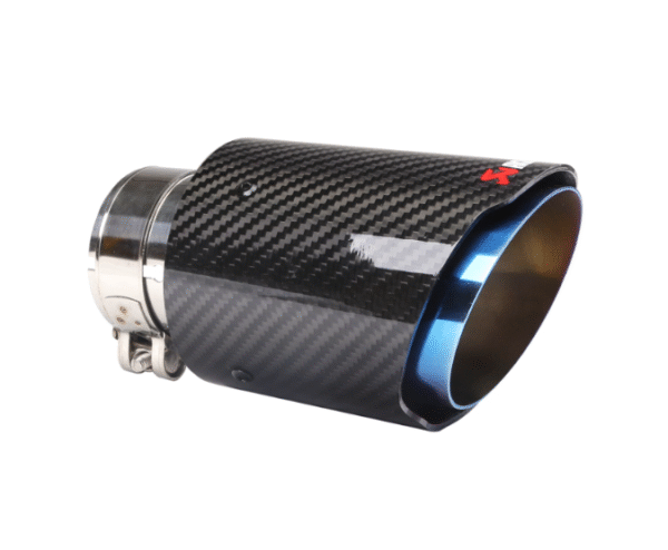 汽車尾喉咀-54-89mm直邊亮纖維烤藍