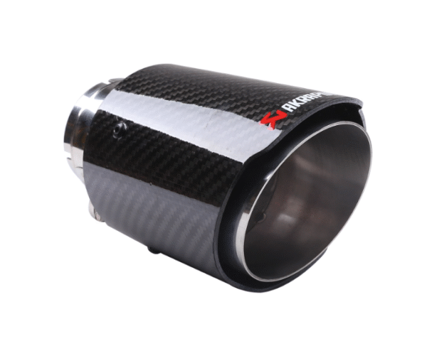 汽車尾喉咀-54-89mm直邊亮纖維銀