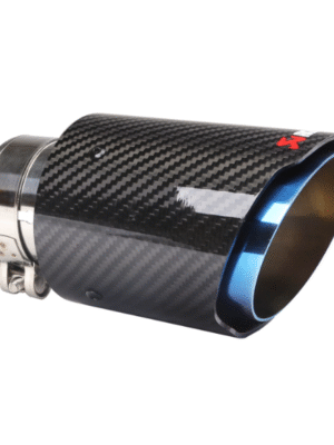 汽車尾喉咀-63-89mm直邊亮纖維烤藍