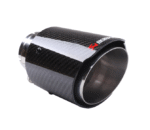 汽車尾喉咀-63-89mm直邊亮纖維銀