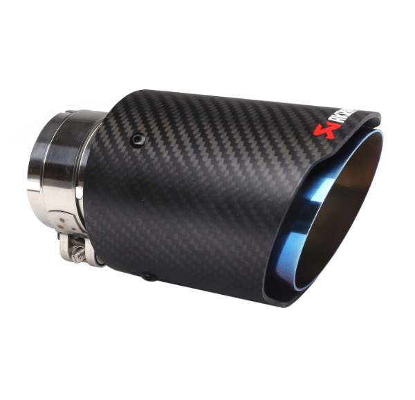 汽車尾喉咀-63-89mm直邊啞光纖維烤藍