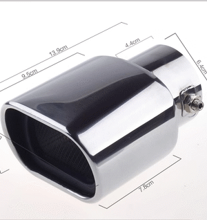 汽車尾喉咀-帶網方口白金直通用款