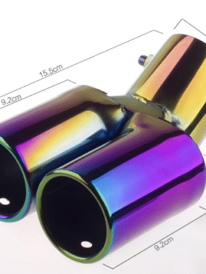 汽車尾喉咀-平口雙管全彩彎通用款