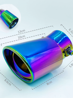 汽車尾喉咀-橢圓全彩彎通用款