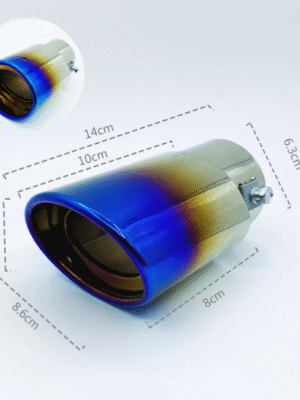 汽車尾喉咀-橢圓烤藍直通用款