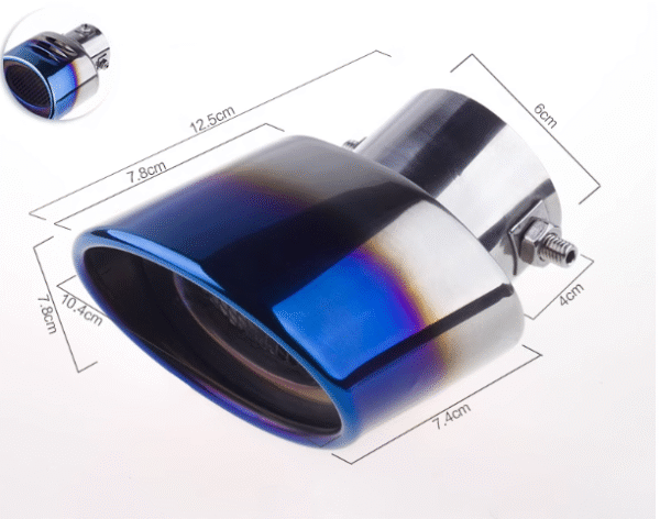 汽車尾喉咀-烤藍彎帶網升級款