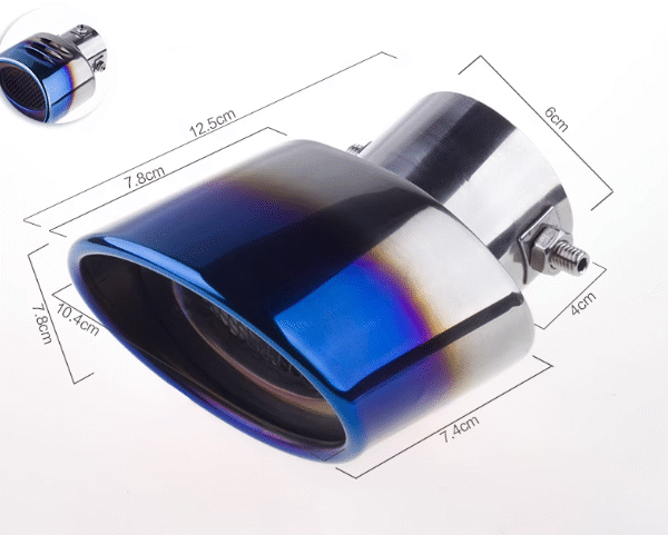 汽車尾喉咀-烤藍彎帶網升級款