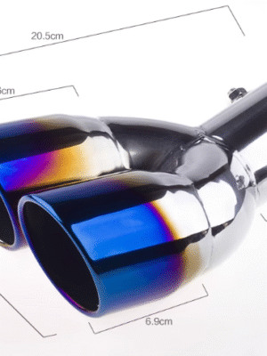 汽車尾喉咀-雙管加厚烤藍彎升級款