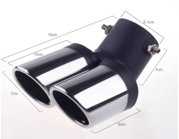 汽車尾喉咀-雙管白金彎通用款