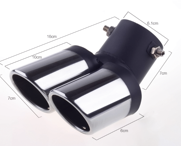 汽車尾喉咀-雙管白金彎通用款